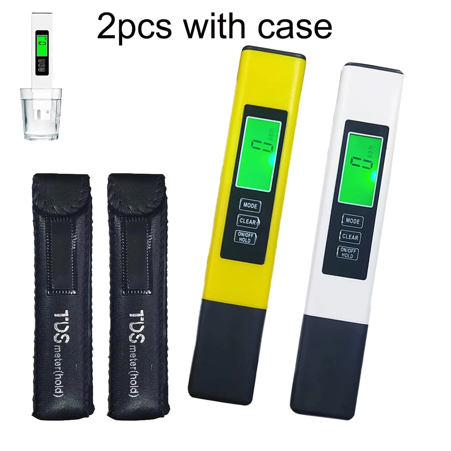 3 in 1 TDS Meter Digital Water Quality Tester for Tap, Pool, Hydroponics, and Aquarium