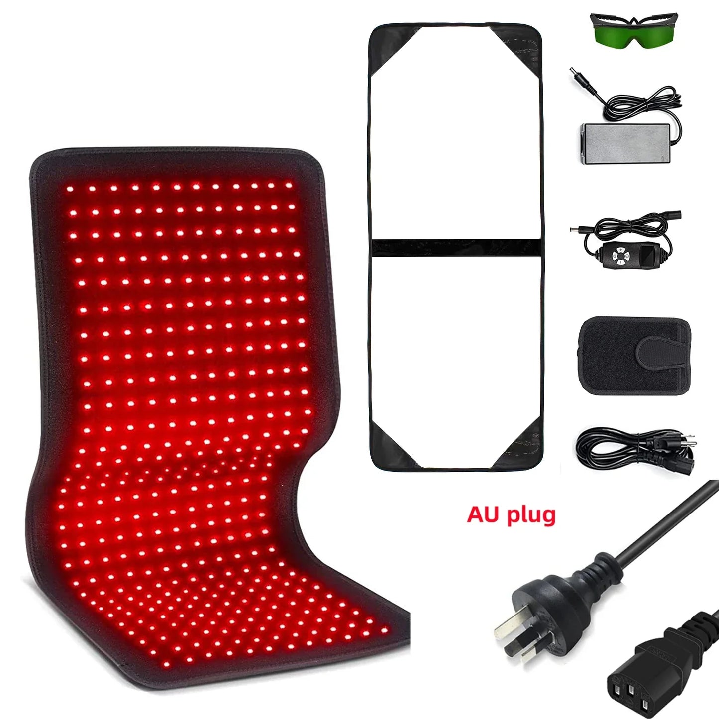 Red&Infrared Therapy Belt Body Wearable Wrap Large heating Pad LED Beauty Devices for Face and Body Shoulder Joint Muscle