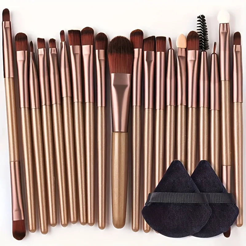 Portable 8/22/34Pcs Makeup Brush Set - Soft, Versatile Beauty Tool Kit