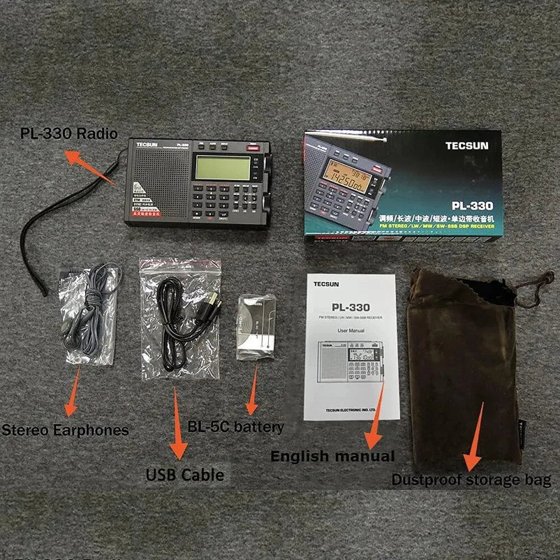 VIKEFON PL-330 Multi-functional Portable Radio with SSB DSP