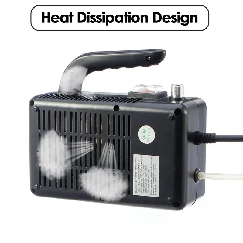 2600W Portable High Temp Steam Cleaner for Home & Car