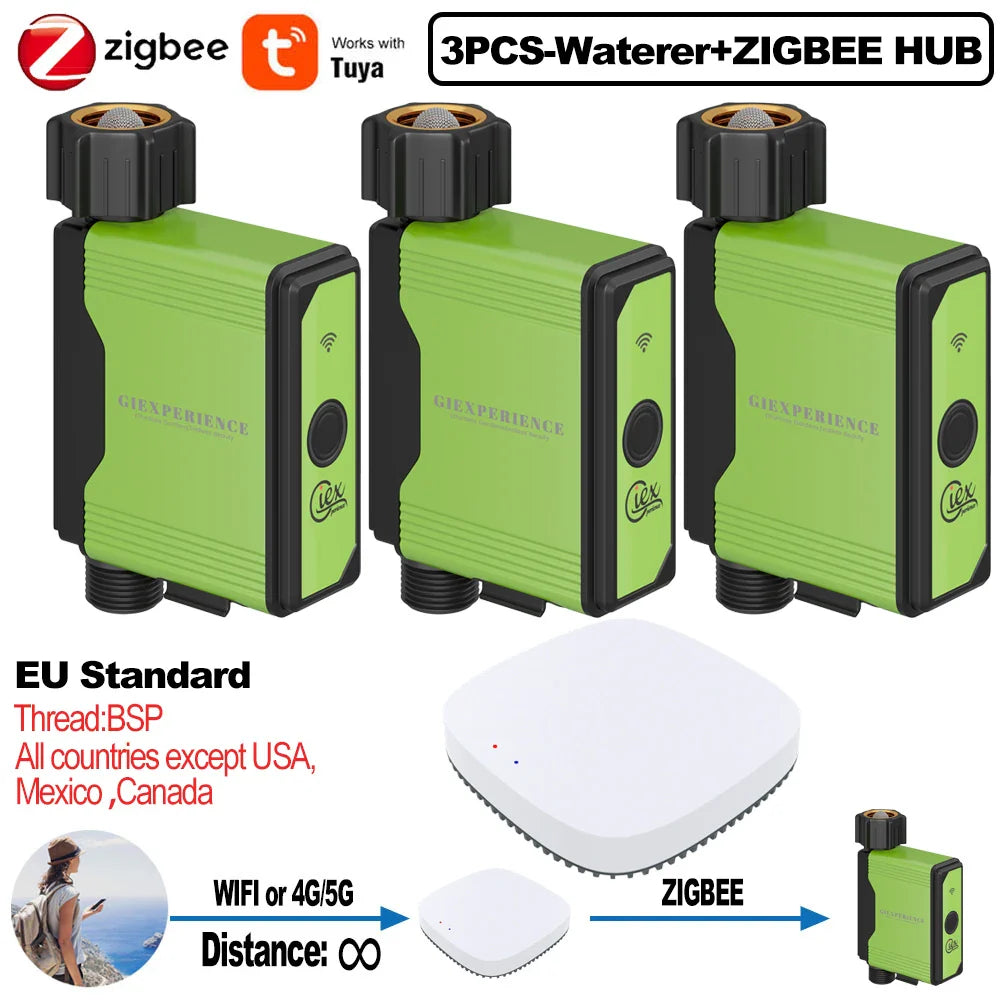 ZIGBEE WIFI Garden Watering Timer with Smart Sprinkler System - TUYA Compatible