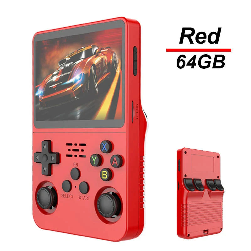 R36S Handheld Game Console with 3.5-Inch IPS, 20,000 Games, Arkos System