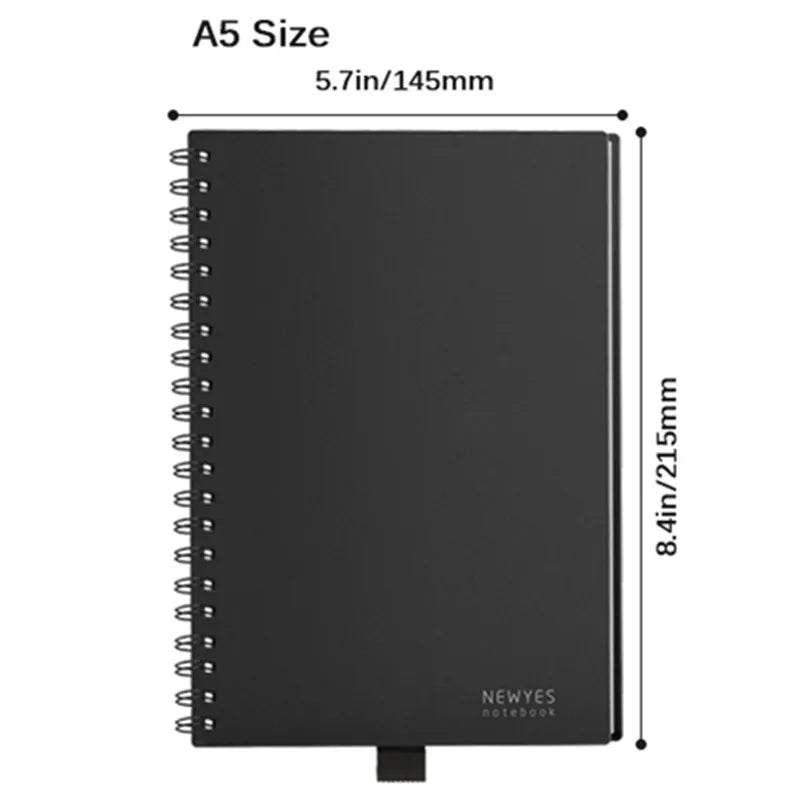 Reusable Notebook with Cloud Storage - Erasable, Waterproof, Smart Diary in A4/A5/A6