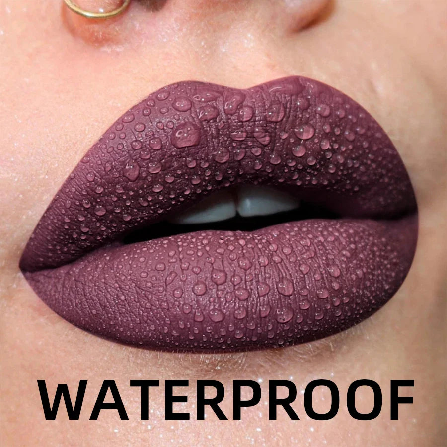 19 Colors Matte Velvet Lip Gloss - Waterproof, Long-lasting & Hydrating