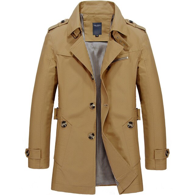 Veste longue coupe-vent pour homme - Livraison offerte