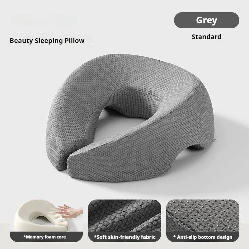 Ergonomic Face Down Pillow with Breathable Memory Foam for Salon & Home