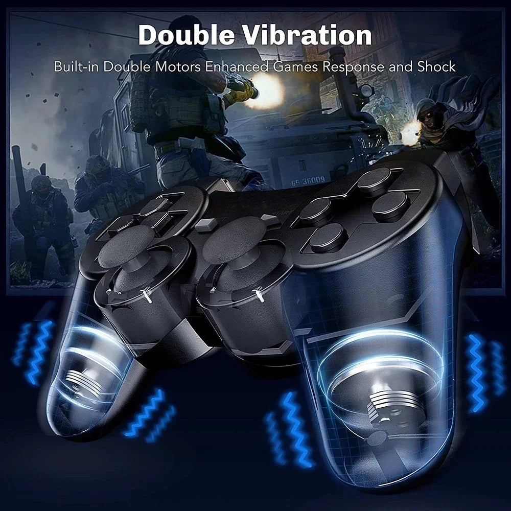 Wireless Bluetooth PS3 Controller - Dualshock 3 Gamepad for PC, PS4, Android