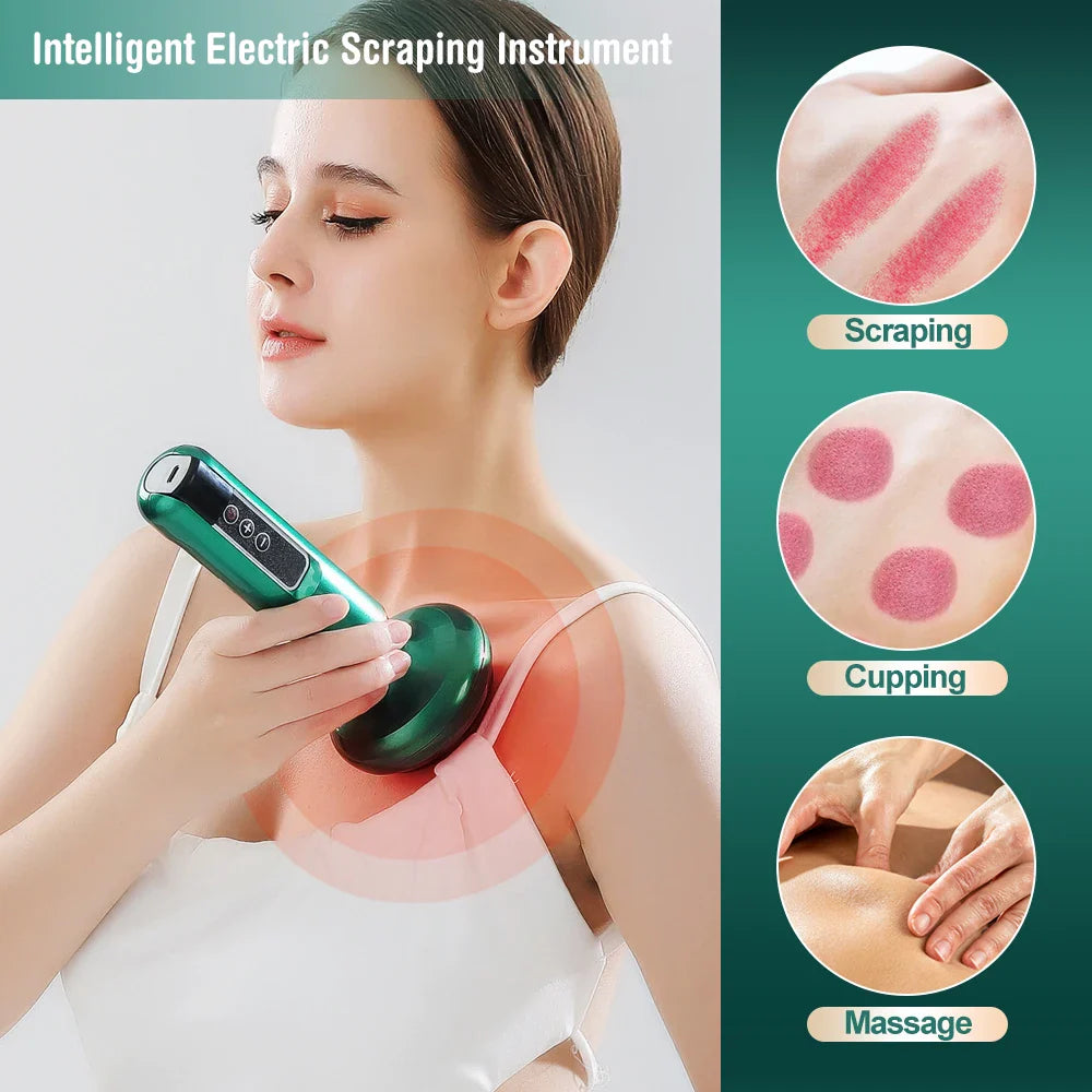 6/12 Gear Electric Cupping Massager - Anti Cellulite & Body Slimming Device with Heat Therapy