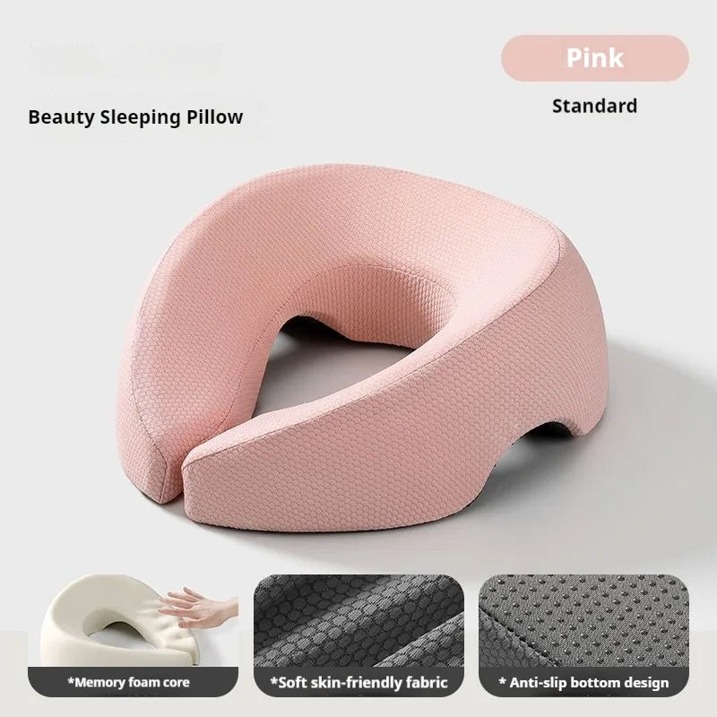 Ergonomic Face Down Pillow with Breathable Memory Foam for Salon & Home