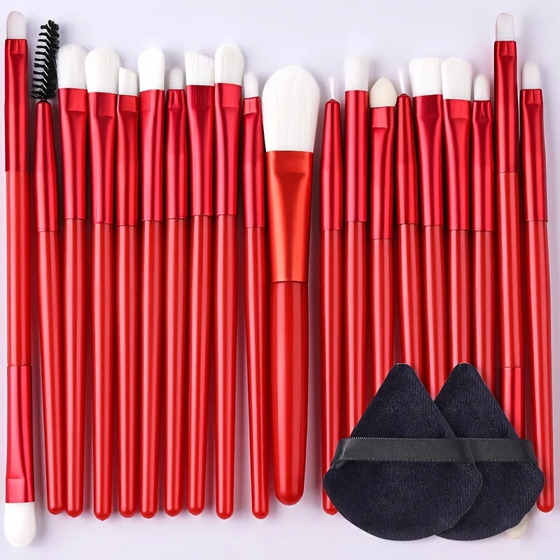 Portable 8/22/34Pcs Makeup Brush Set - Soft, Versatile Beauty Tool Kit