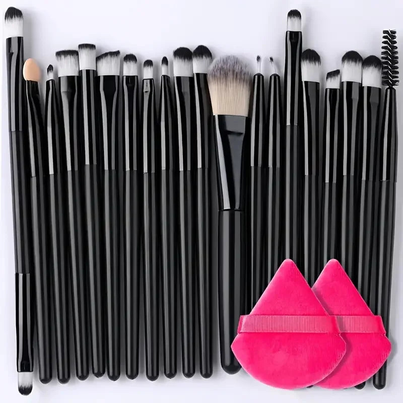Portable 8/22/34Pcs Makeup Brush Set - Soft, Versatile Beauty Tool Kit