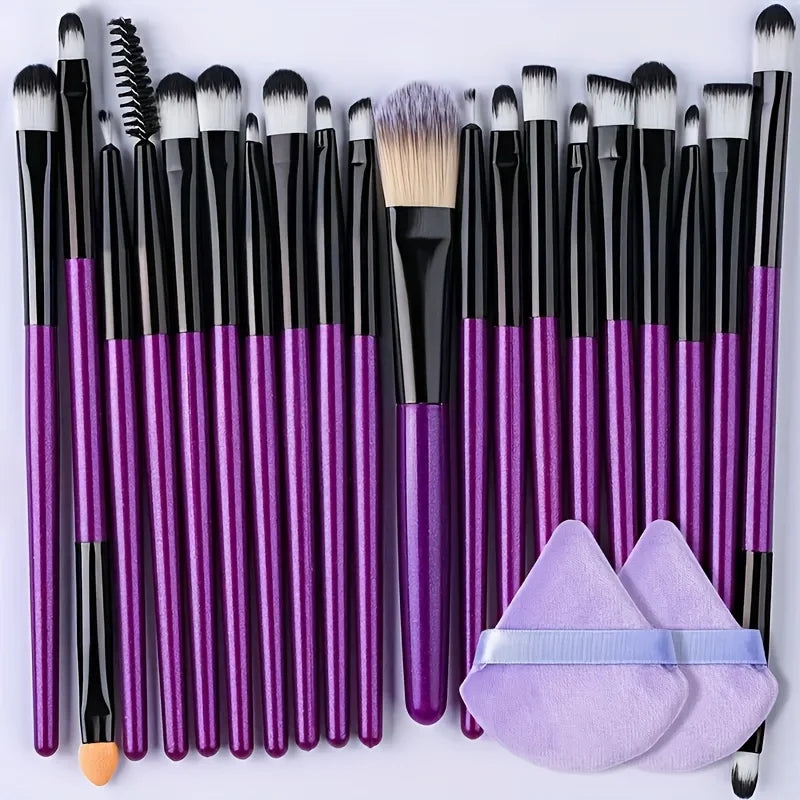 Portable 8/22/34Pcs Makeup Brush Set - Soft, Versatile Beauty Tool Kit