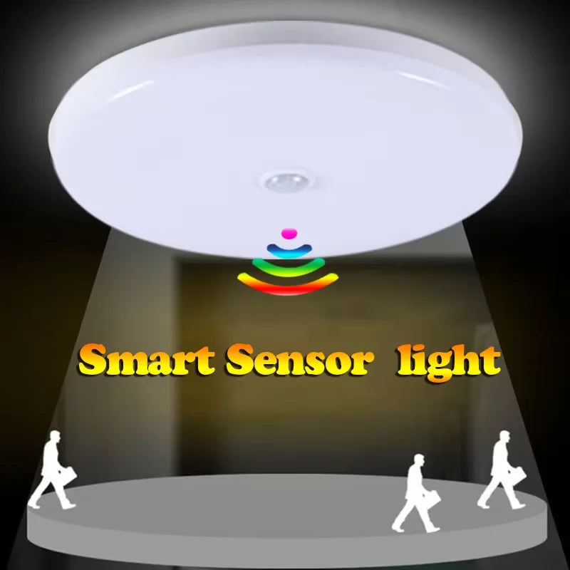 Smart LED Ceiling Light with Motion Sensor for Home & More