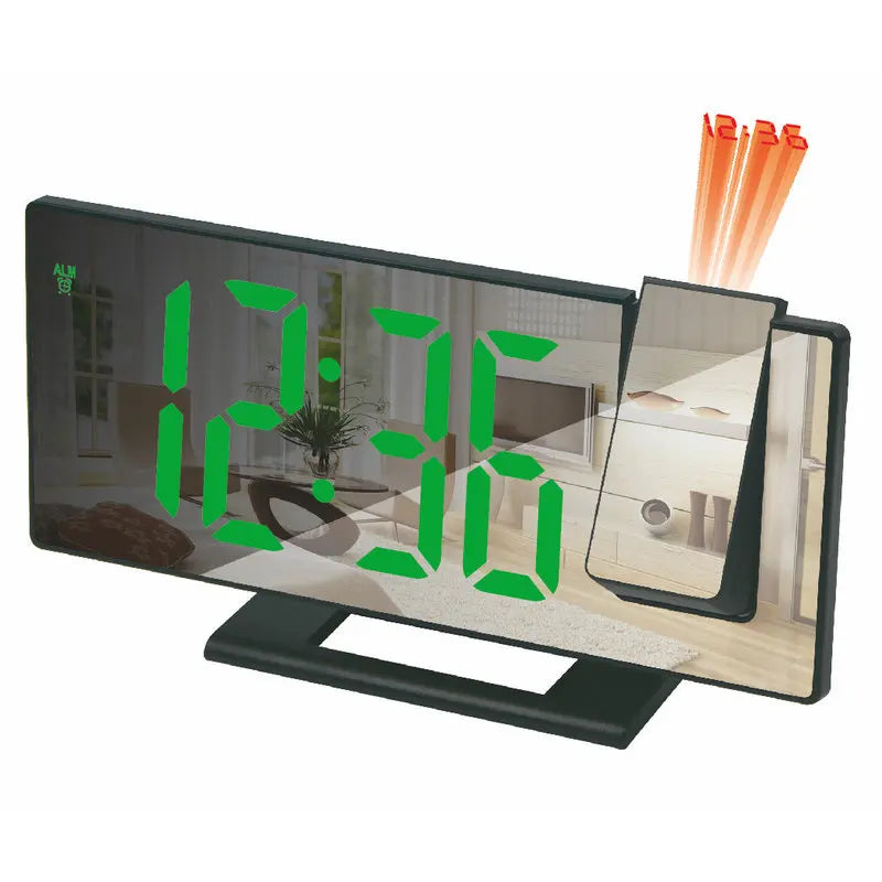 LED Projection Alarm Clock with USB