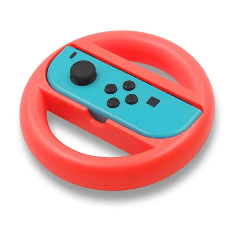 2PCS Ergonomic Racing Steering Wheels for Nintendo Switch Joy-Con