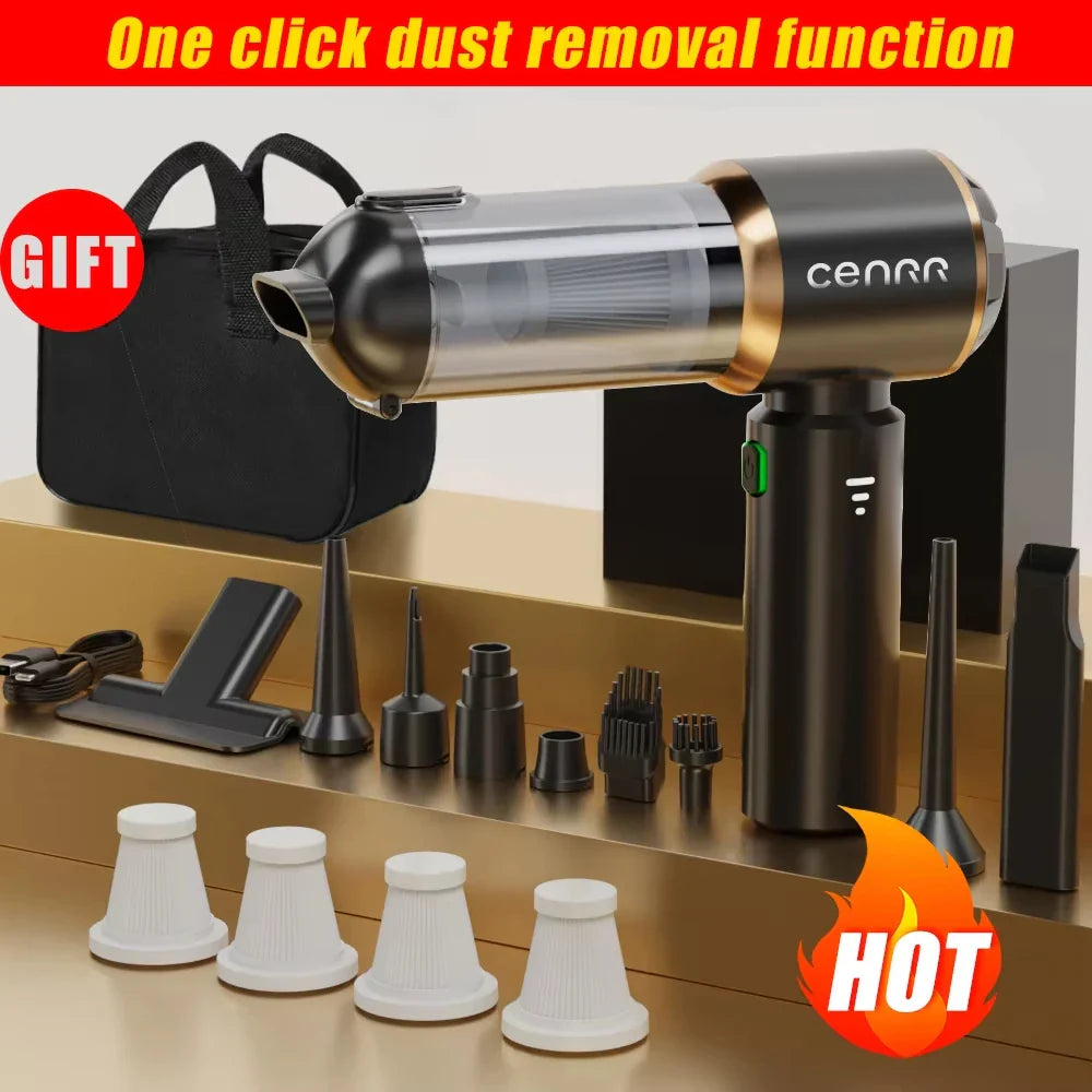 CENRR 998000PA Car Vacuum Cleaner - Cordless, Powerful, and Portable