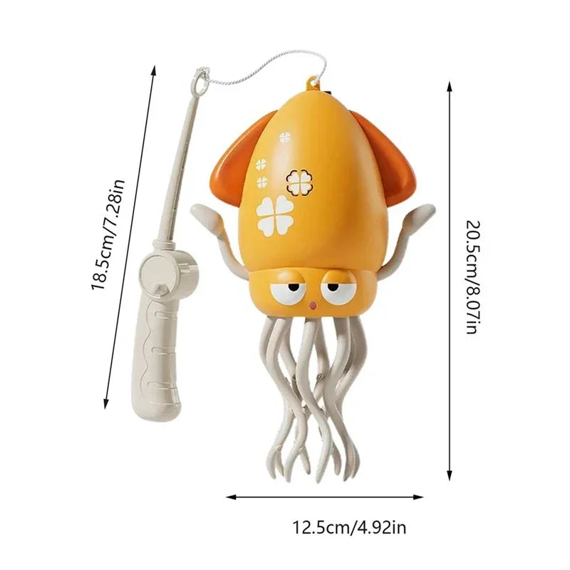 Dancing Squid Interactive Toy with Music, Lights & Obstacle Avoidance | Rechargeable Gift for Kids