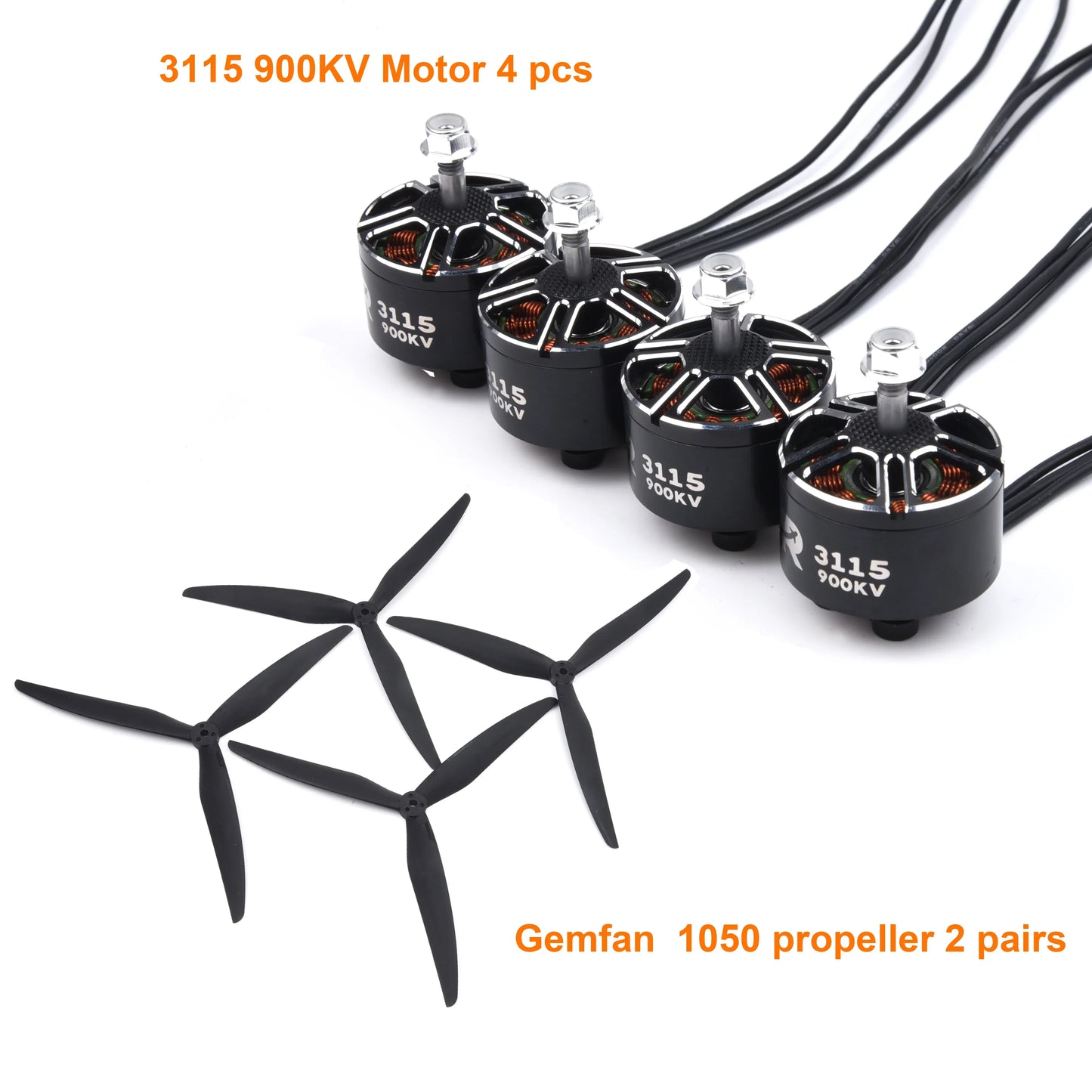 High-Performance 4PCS 3115 900KV Brushless Motor for X-Class FPV Drones
