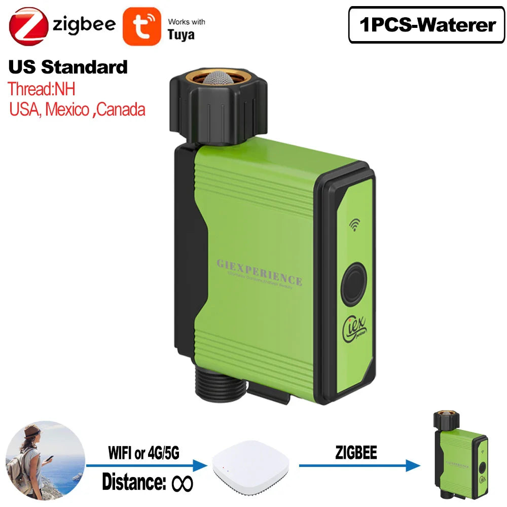 ZIGBEE WIFI Garden Watering Timer with Smart Sprinkler System - TUYA Compatible