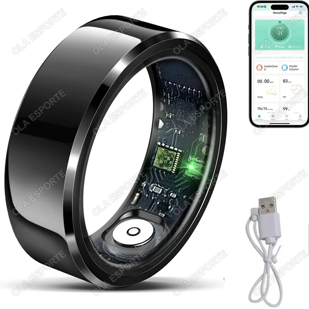 Xiaomi Smart Ring with Blood Pressure & Heart Rate Monitoring, Waterproof & Multi-Sport Mode