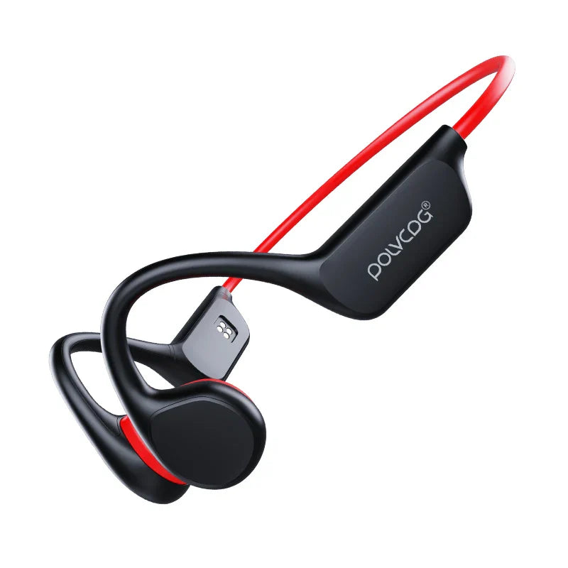 POLVCDG Bone Conduction Headset - IPX8 Waterproof Bluetooth 5.3