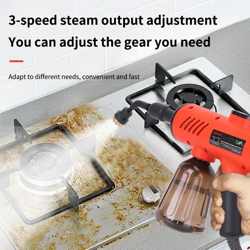 High-Pressure Handheld Steam Cleaner - 1200W for Household & Kitchen