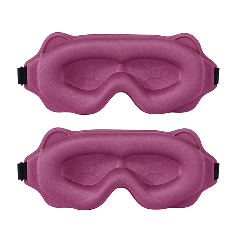3D Sleeping Mask - Light Blocking, Soft Eye Mask for Travel & Sleep