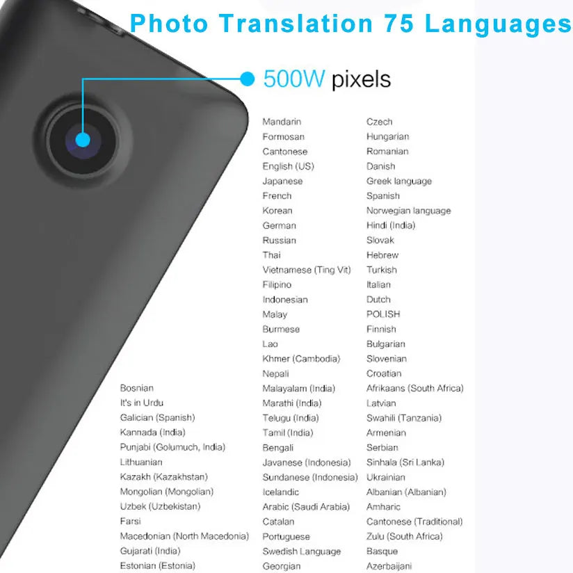 T21 Offline Portable Audio Translator - 138 Languages, Real-Time Voice AI & Photo Translator