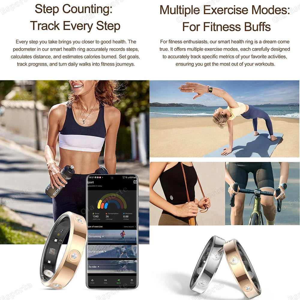 Xiaomi Smart Ring: Heart Rate & Stress Monitor, IP68 Waterproof