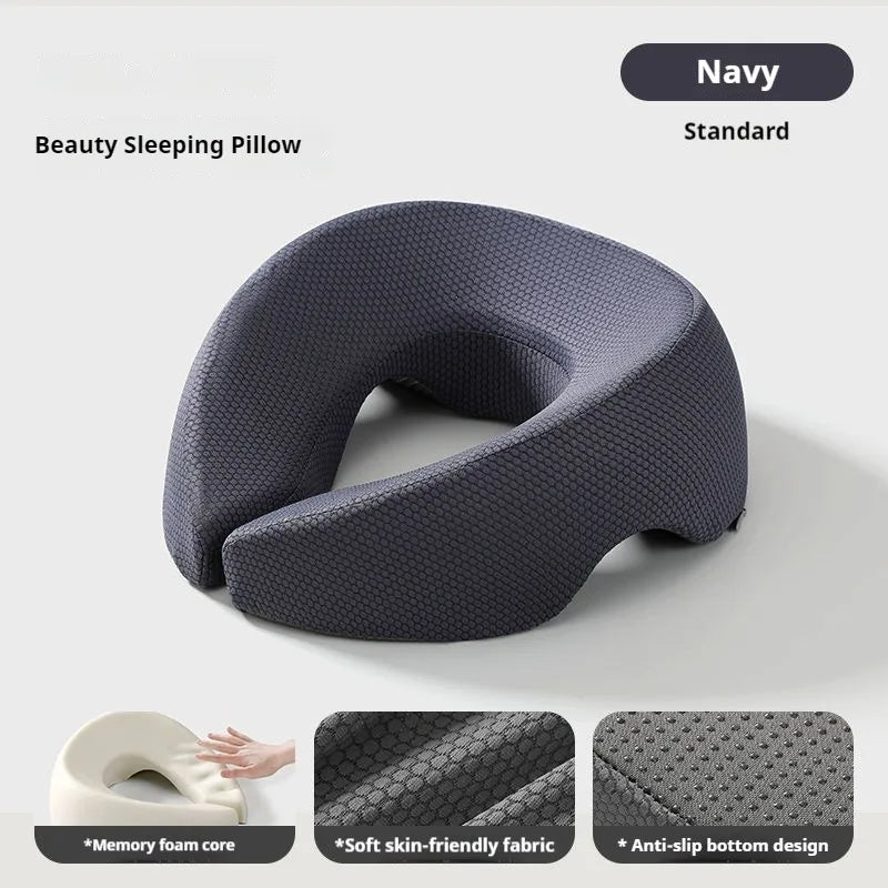 Ergonomic Face Down Pillow with Breathable Memory Foam for Salon & Home