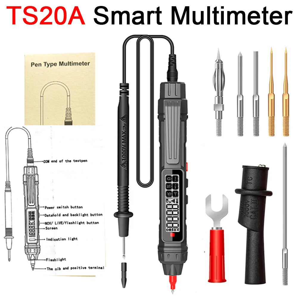 Smart Digital Multimeter 6000 Counts | High Precision Auto Range Voltage Detector
