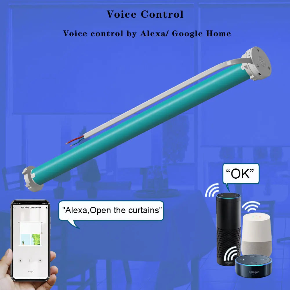 Smart Curtains Motor: WiFi & ZigBee