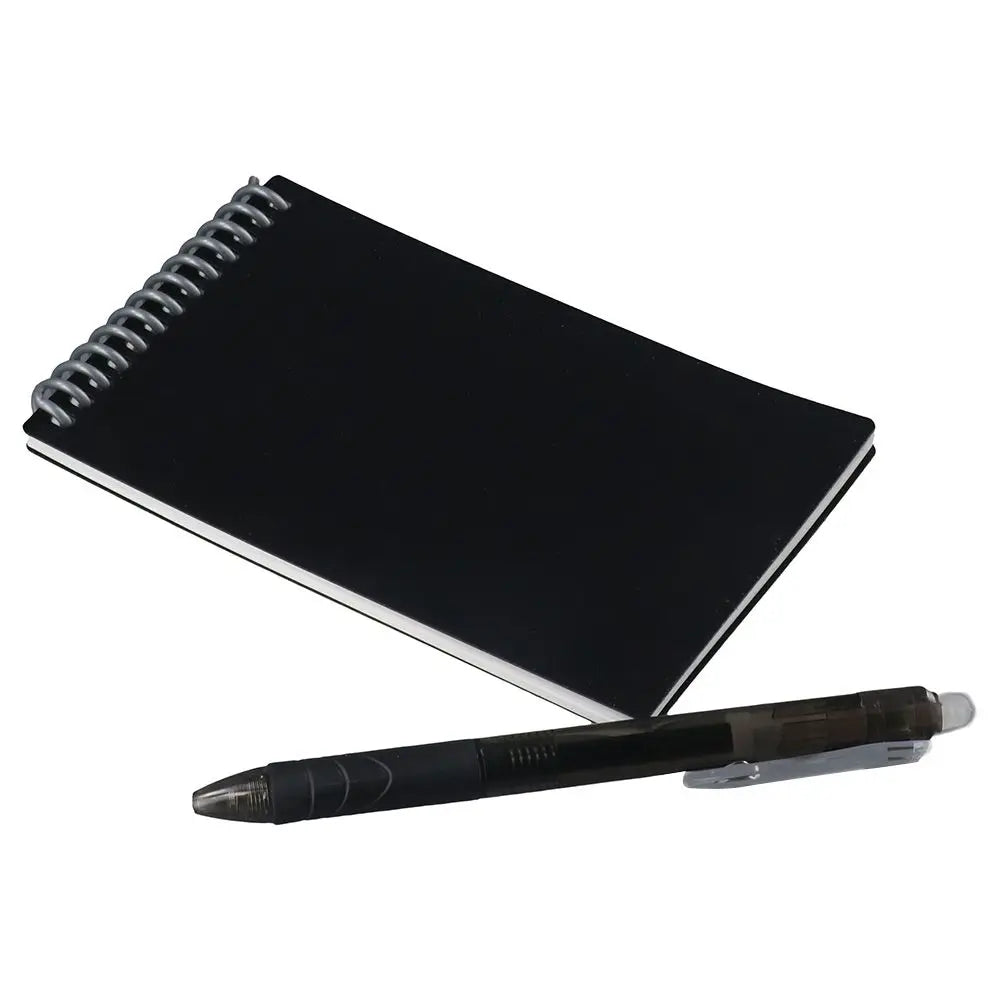 Smart Notebook Work Black Reusable Notepad | Eco-Friendly & Portable Writing Pad