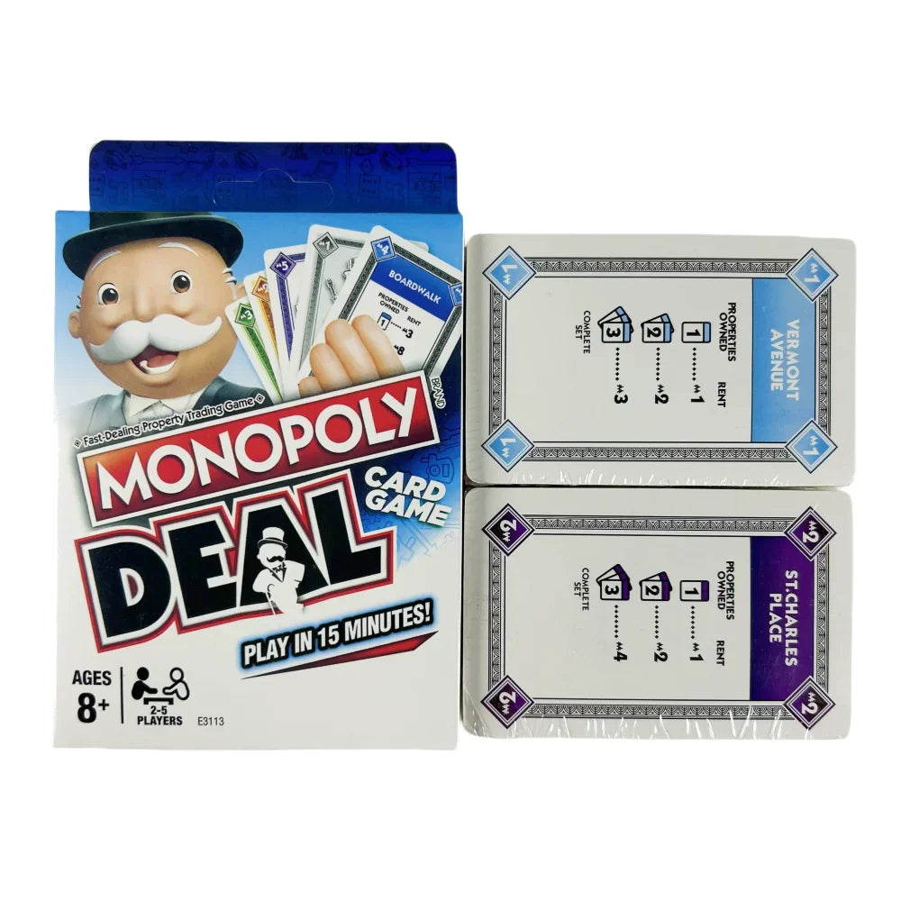 Monopoly Deal Quick-Playing Card Game for Families & Kids Ages 8+