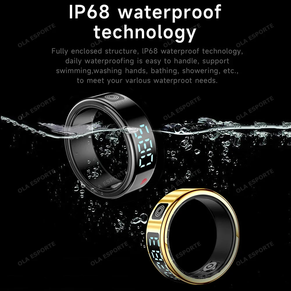 Waterproof Smart Ring for Xiaomi | Military Health Monitor | Gesture & Fitness Tracker 2025