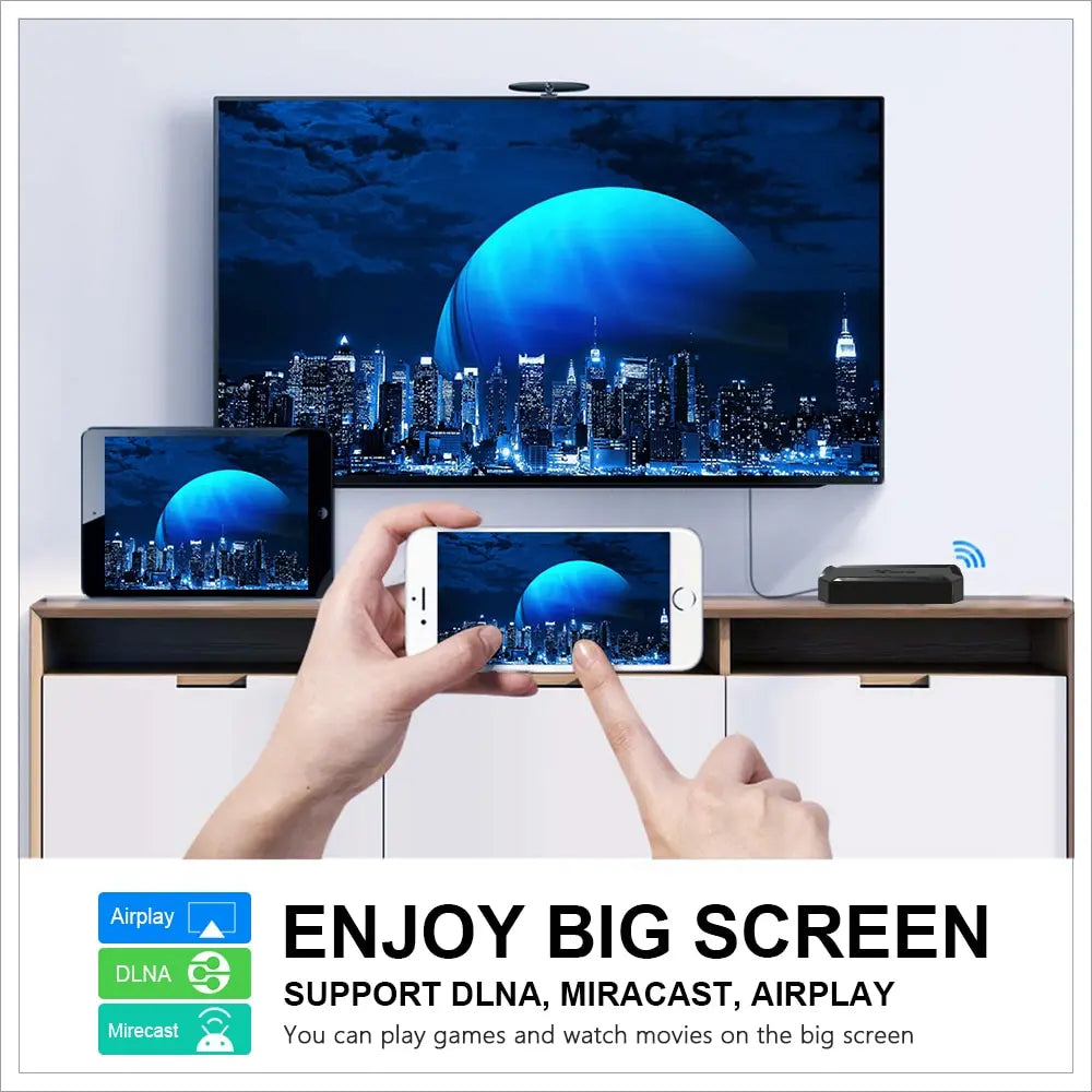 X96Q Smart Android TV Box with 4K Support & Android 12.0