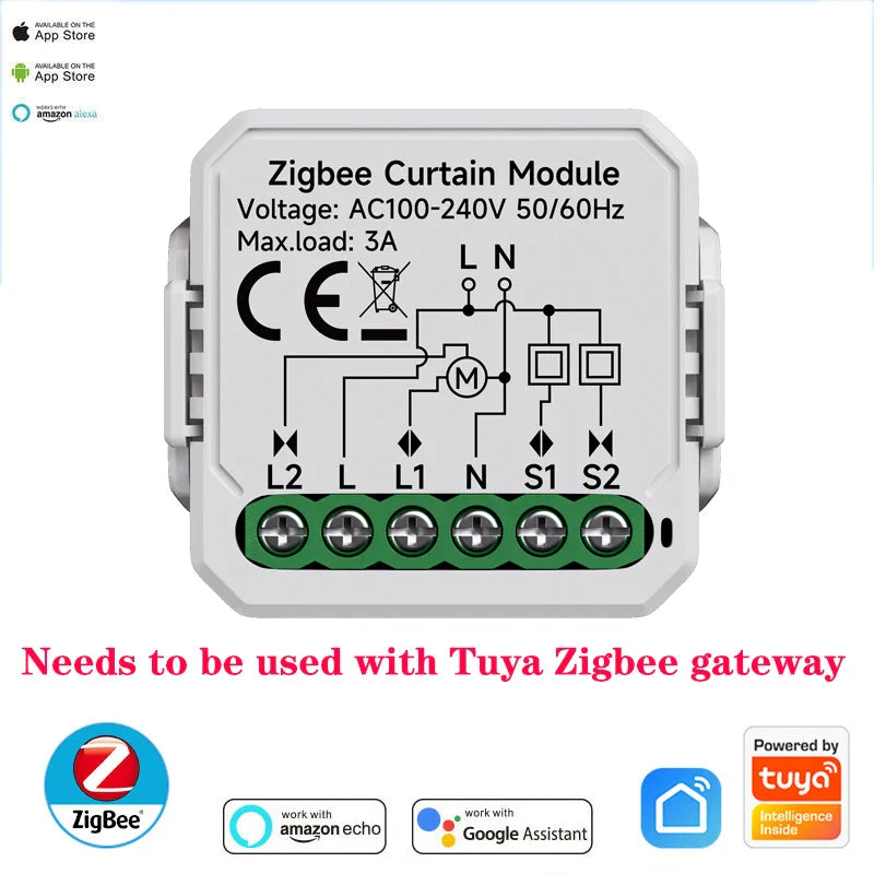 Smart WiFi ZigBee Curtain Module