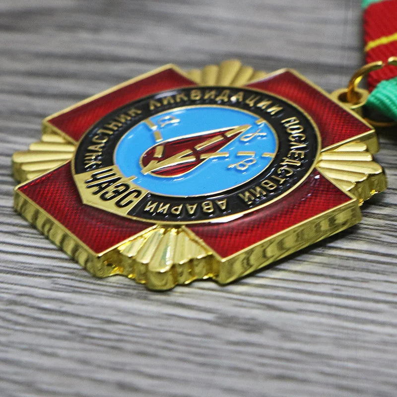 Ukraine Chernobyl Rescue Medal - Reproduced Soviet Edition