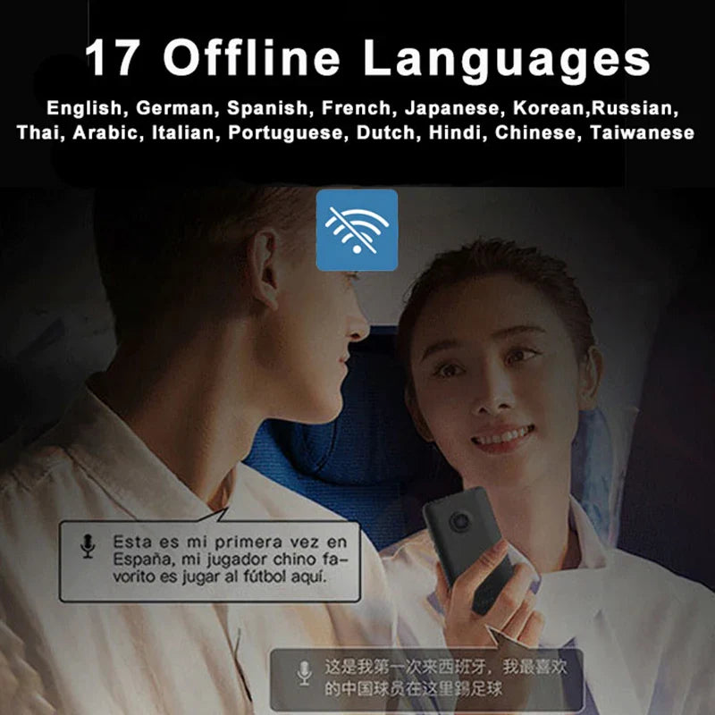T21 Offline Portable Audio Translator - 138 Languages, Real-Time Voice AI & Photo Translator