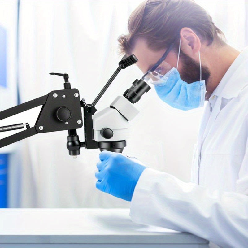 Multi-Directional Microscope with 76mm Lens & Spring Bracket - Ideal for Jewelry & Inlaid Mirrors
