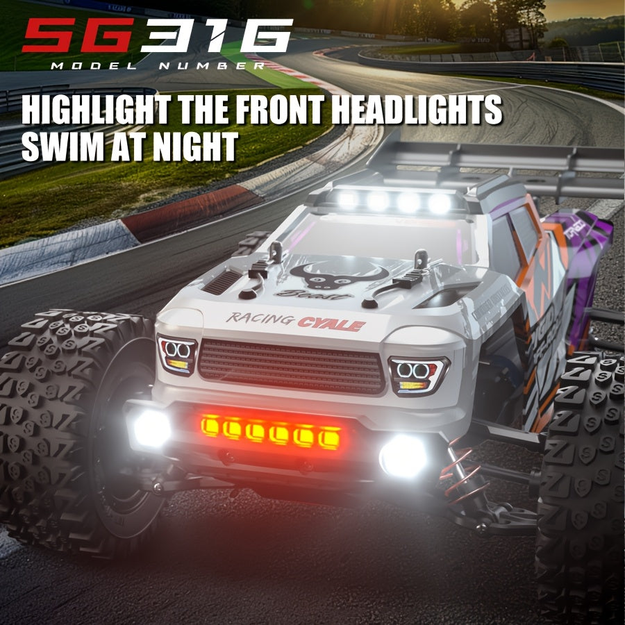 SG316PRO Brushed RC Car - 4WD All-Terrain Adventure with LED Lights