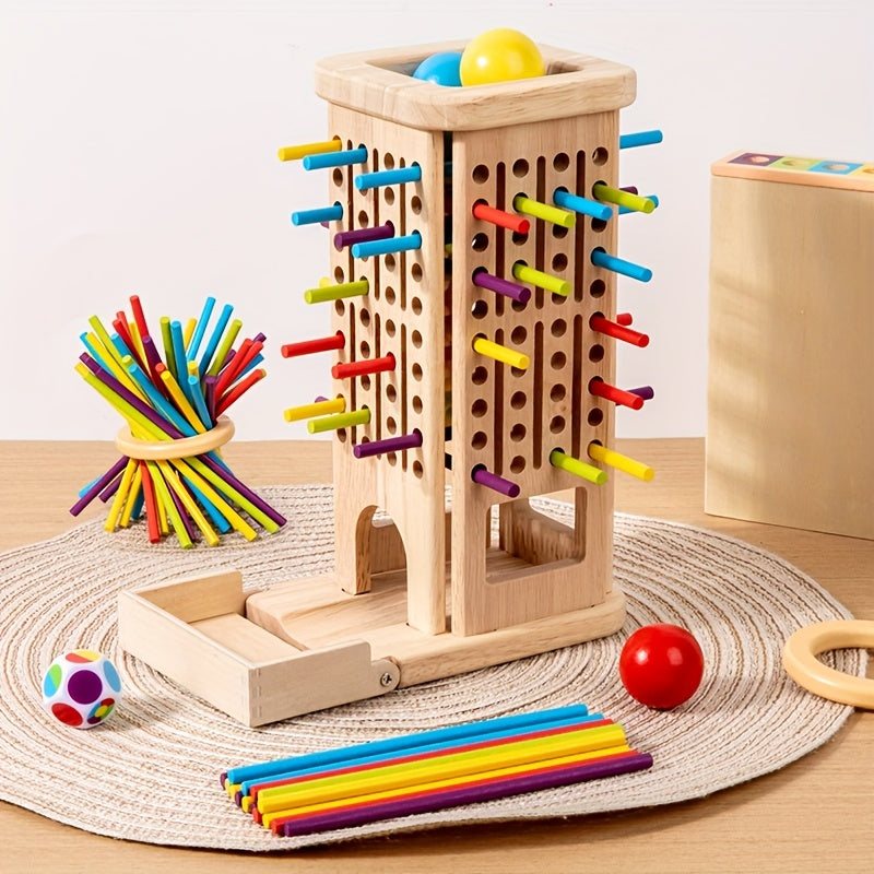 Three-In-One Stick Game for Kids - Hand-Eye Coordination, Cognitive Development & Attention Training