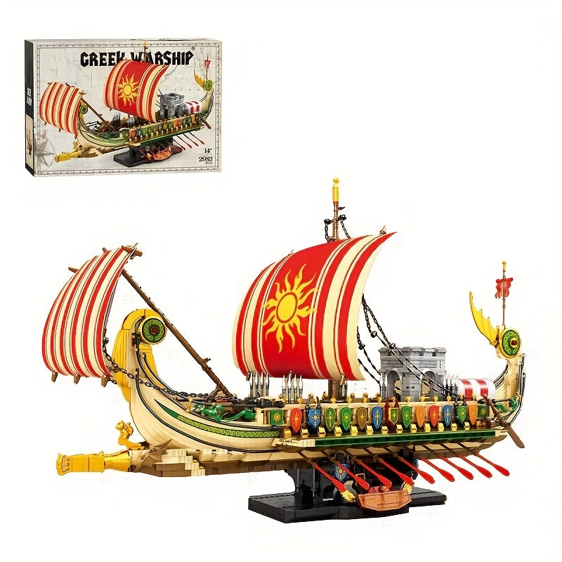 2982-Piece Pirate Ship Building Blocks for Holiday Gifts | Home Decor Bricks