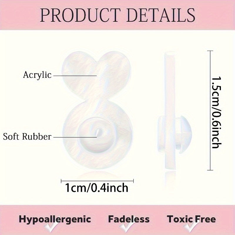 6pcs Silicone Earring Lifters - Enhance Comfort & Prevent Drooping