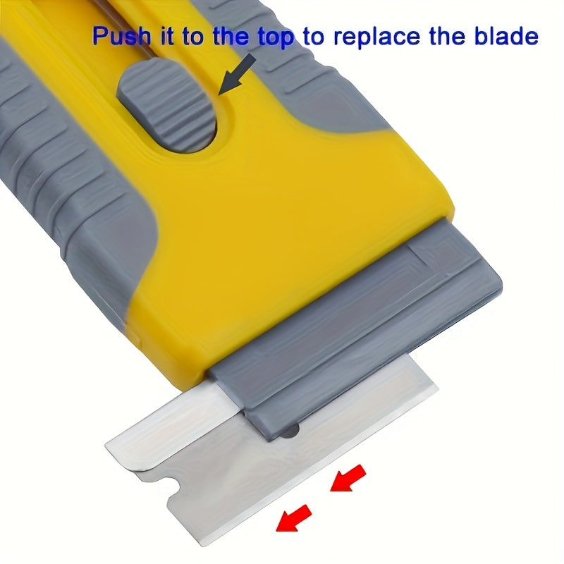 Multi-Purpose Ceramic Scraper Tool - Ergonomic Dual-Head, Non-Scratch, for Cooktops & Cleaning
