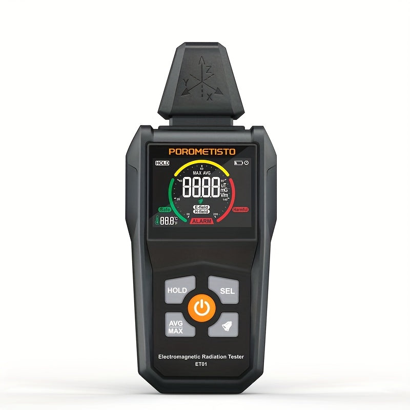 ET01 EMF Meter - 4000 Counts, Auto/Manual Range, Battery-Powered Home Tester