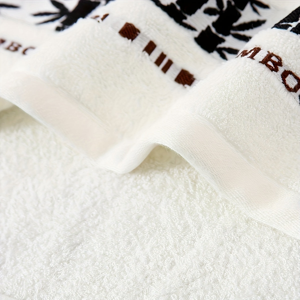 Self Flying Bamboo Fiber Towels - 5pcs Set, Absorbent & Quick-Drying, Super Soft, Beige-Friendly, Ideal Bathroom Supplies
