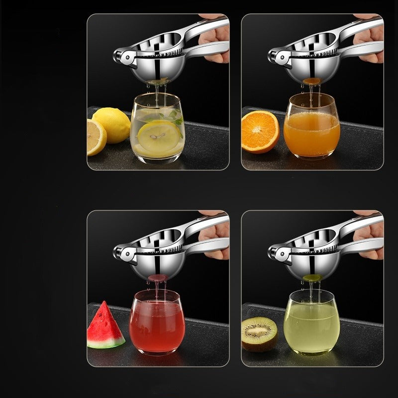 Compact Stainless Steel Manual Citrus Juicer - Ergonomic & Durable for Fresh Juice