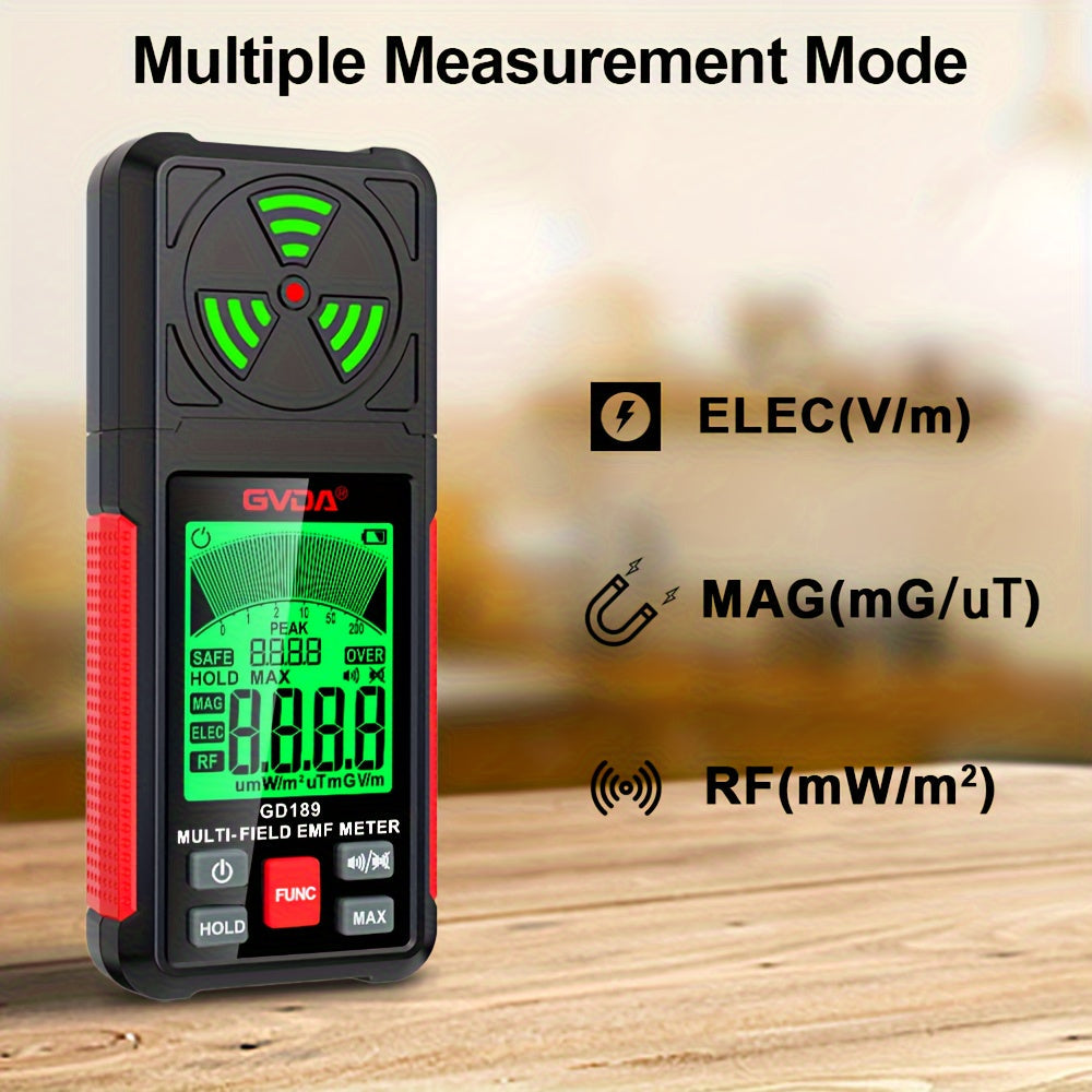 GVDA Digital EMF & Radiation Detector - Measure Electromagnetic, Electric & RF Fields